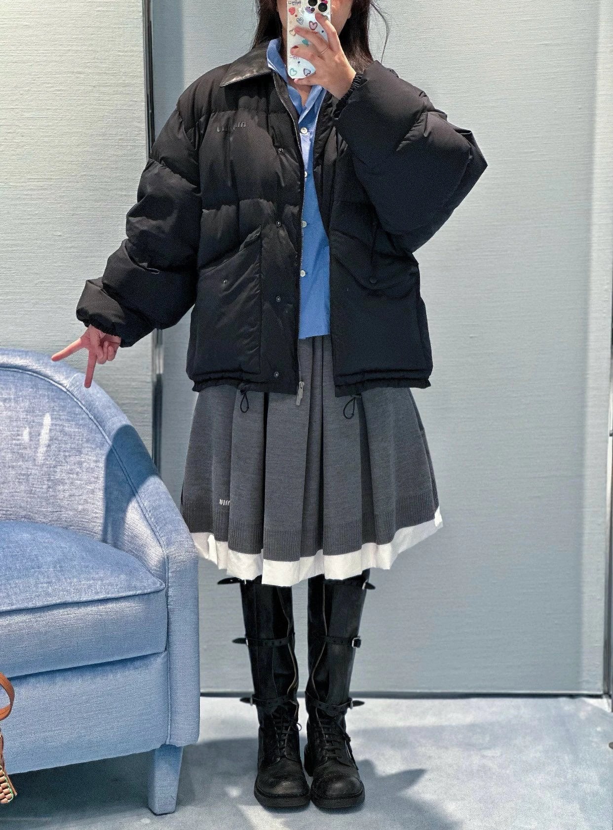 gw/미우미우 여성 패딩 점퍼