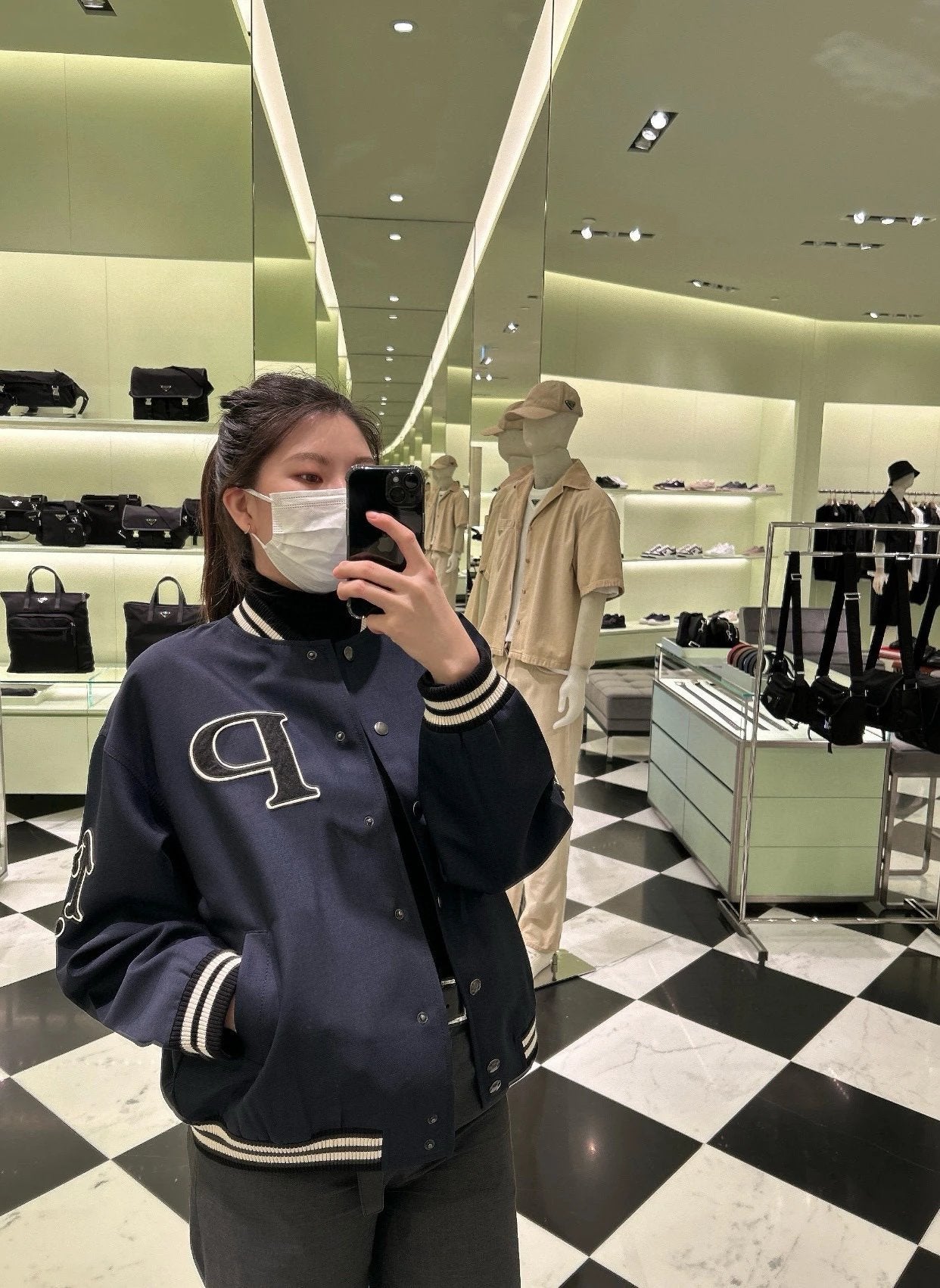 gw/ 프라다 남여 파일럿 재킷