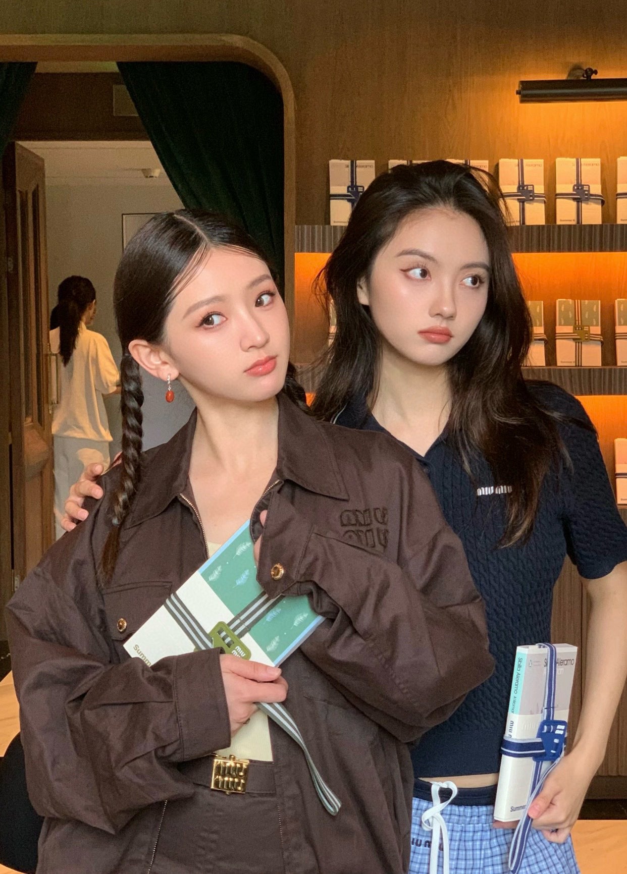 gw/미우미우 남여 코코아 브라운 재킷