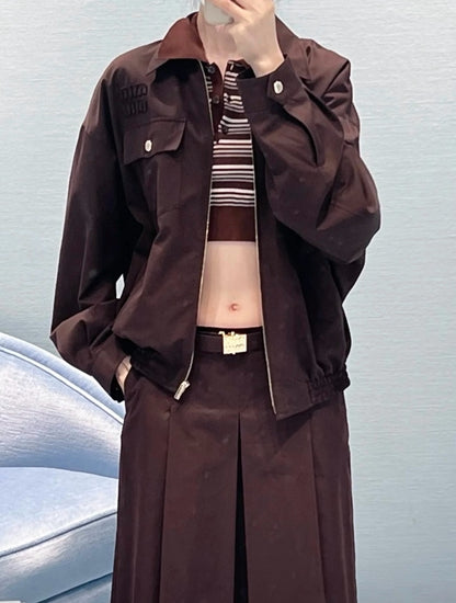 gw/미우미우 남여 코코아 브라운 재킷
