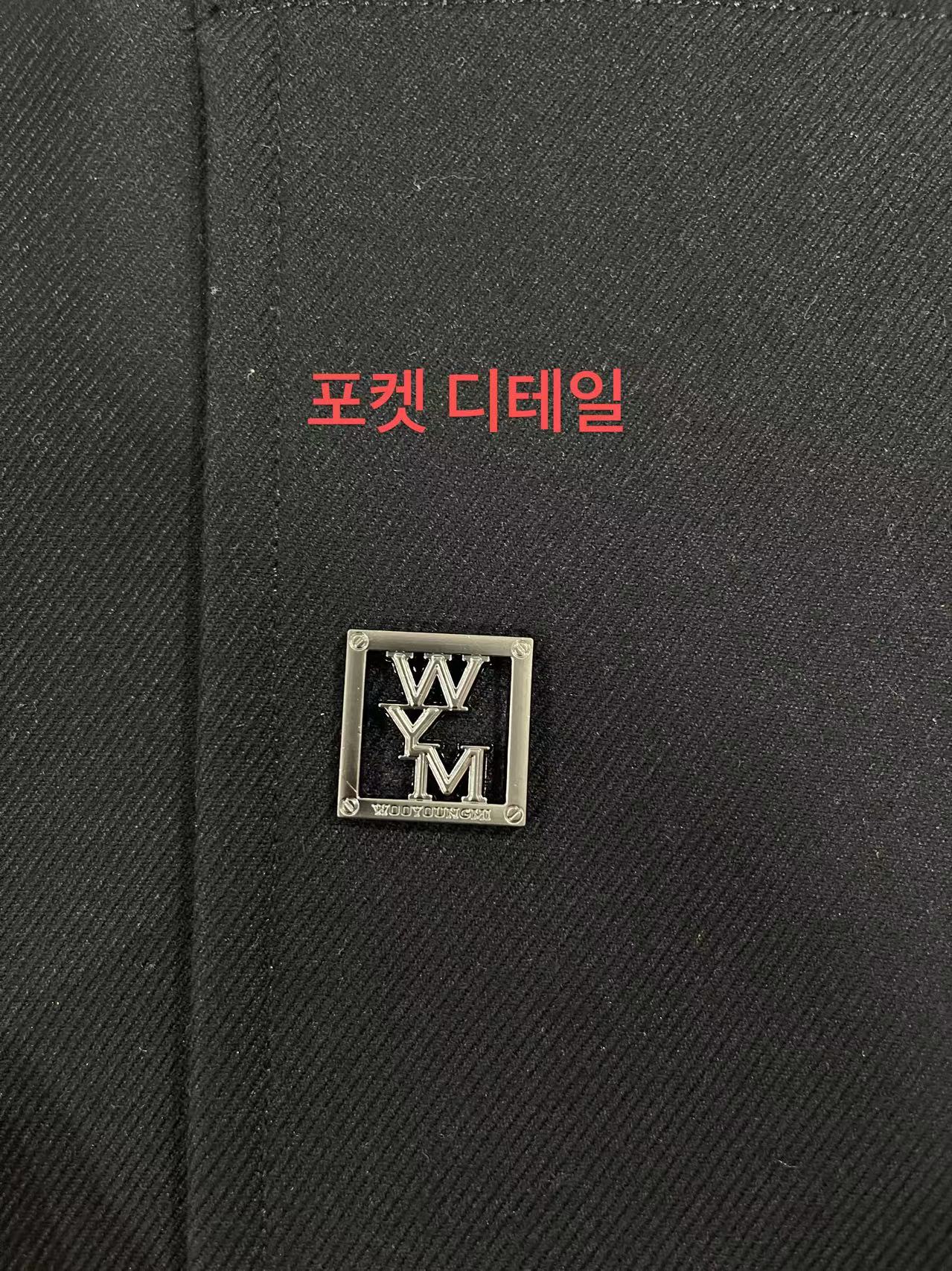 탑솔리드옴므 / 우영미 자켓 , 프리미엄 오리지널 WYM 울 숏코트 남성 블랙자켓