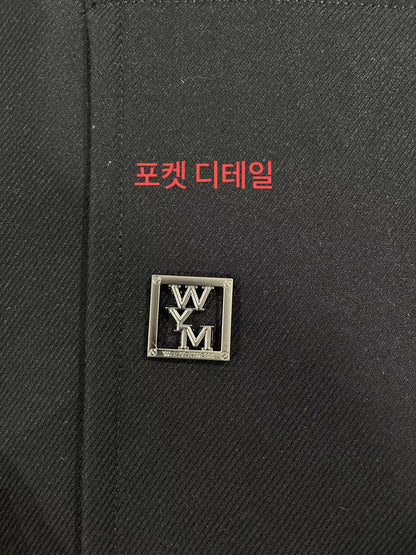 탑솔리드옴므 / 우영미 자켓 , 프리미엄 오리지널 WYM 울 숏코트 남성 블랙자켓