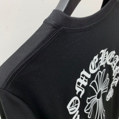 ZB / 크롬하츠 넥레터링 말발굽 십자가 반팔티셔츠 Tee