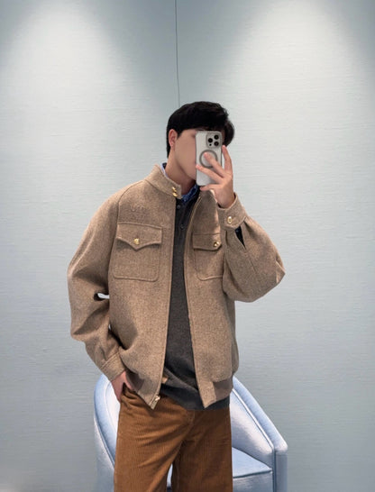 gw/미우미우 남여 양털 헤링본 재킷