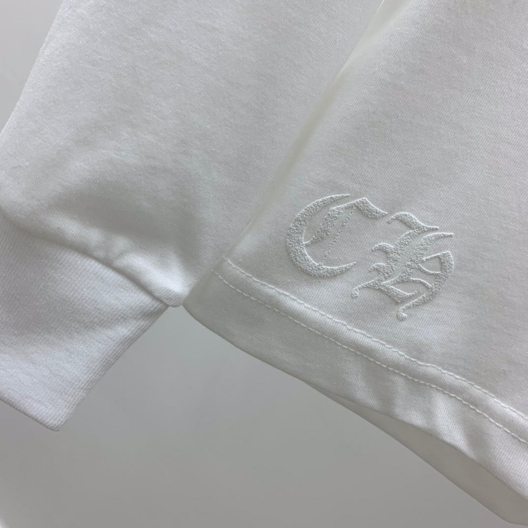 ZB / 크롬하츠 목선 산스크리트 뒷판 말발굽 십자가 긴팔티셔츠 Tee