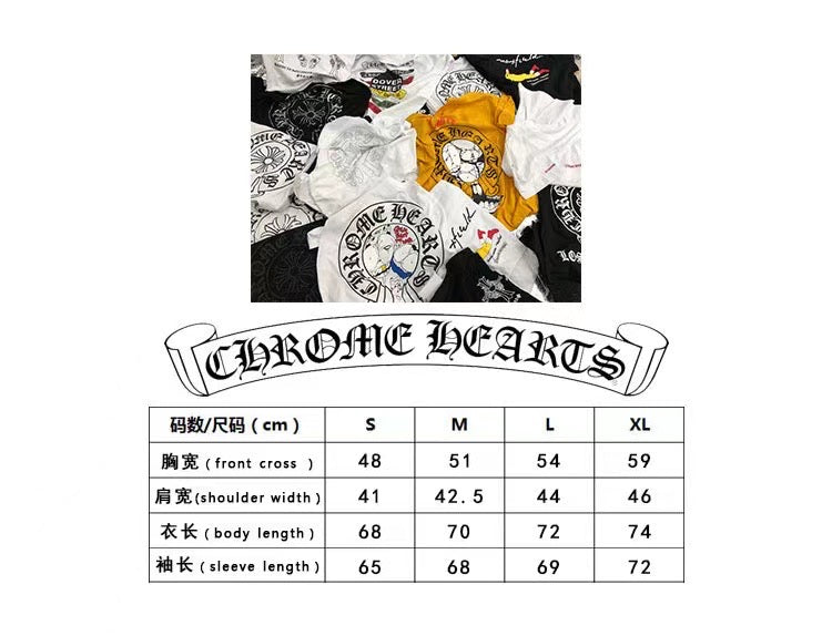 ZB / 크롬하츠 오리지널 컬러말굽소매 긴팔티셔츠 Tee
