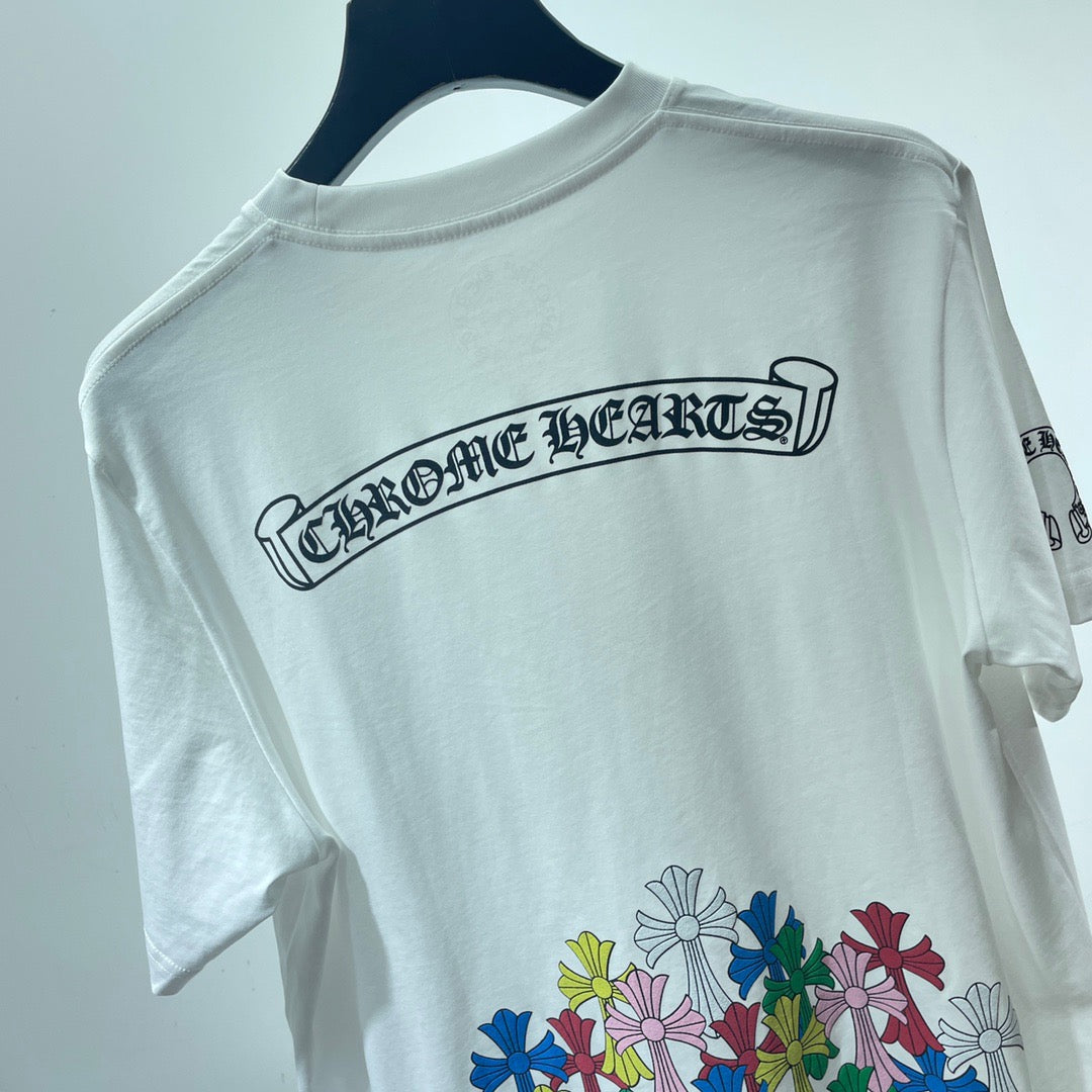 ZB / 크롬하츠 오리지널 밑단컬러십자 반팔티셔츠 Tee