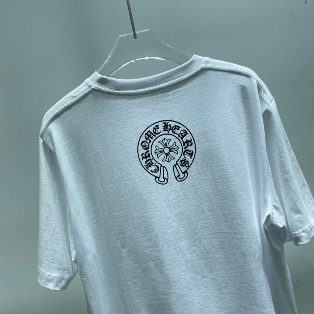ZB / 크롬하츠 오리지널 넥 산스크리트 뒷넥 조랑말굽 반팔티 Tee