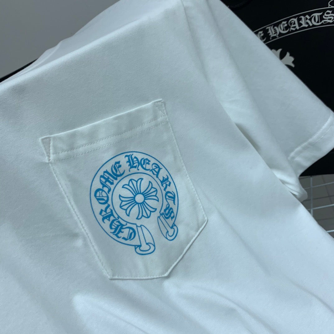 ZB / 크롬하츠 오리지널 아이스블루 십자가 팔티셔츠 Tee