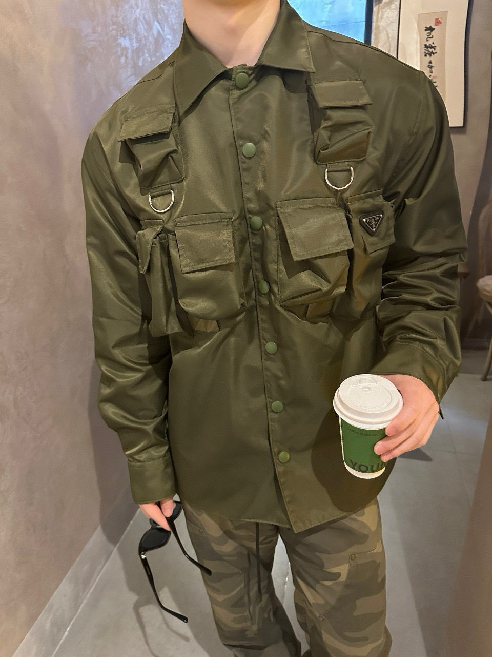 gw/프라다 남성 작업복 셔츠 자켓
