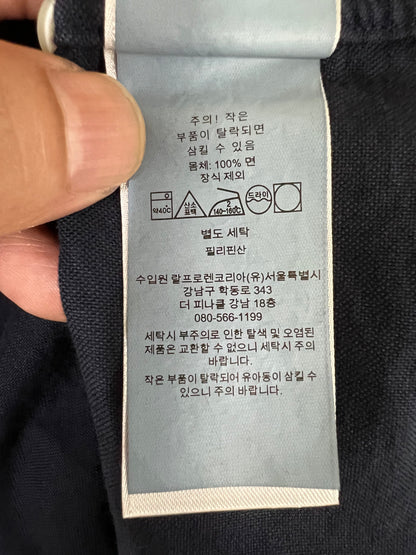 탑폴로 / 폴로 셔츠 , 클래식한 핏 네이비 옥스퍼드 셔츠