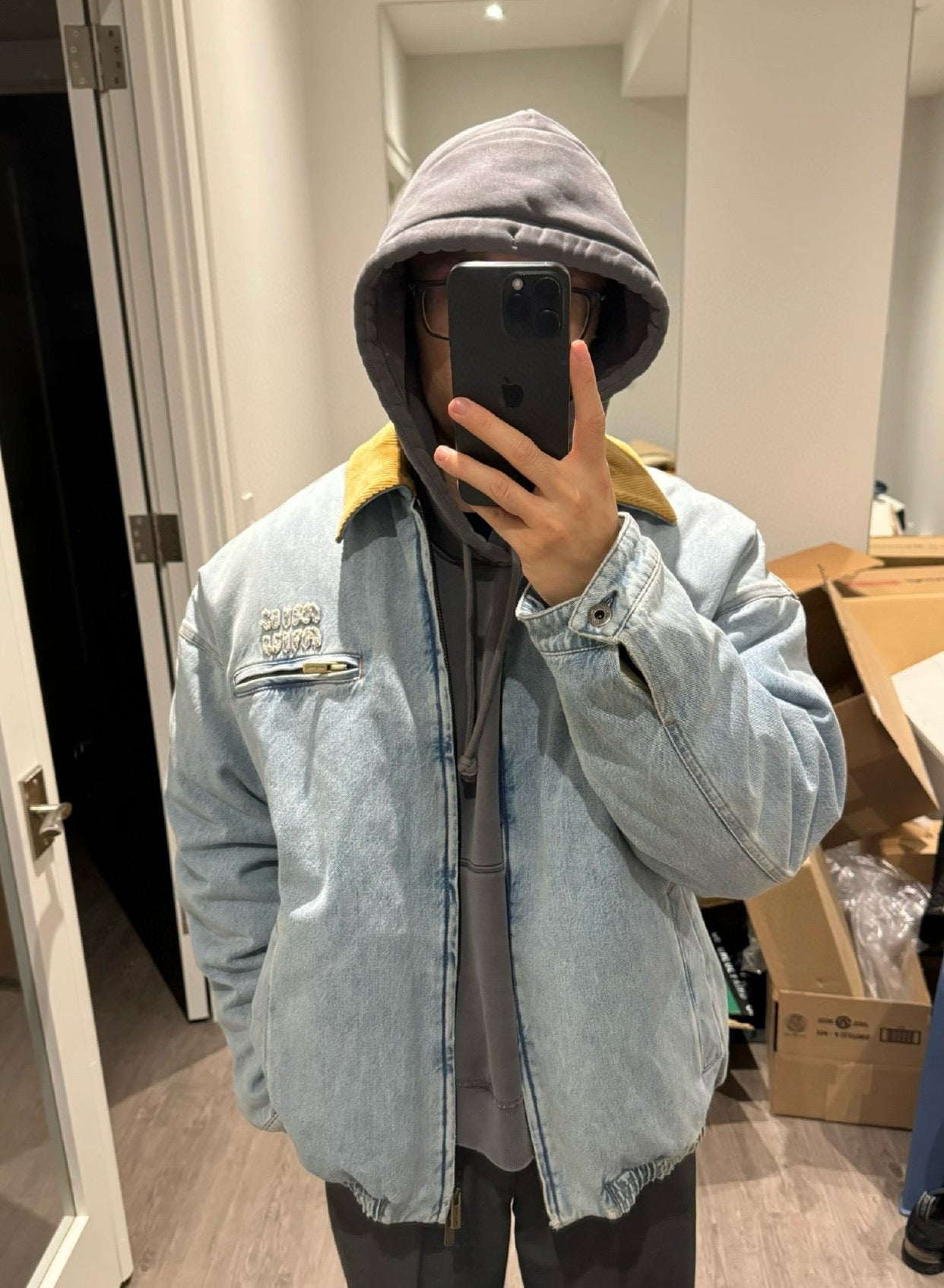 gw/미우미우 남성 데님 솜옷