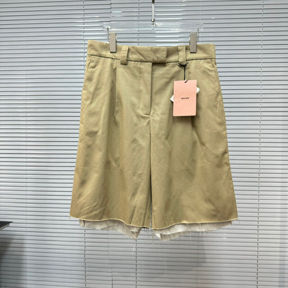 ZB / 미우미우 베이지 반바지
