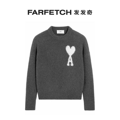 탑아미 / 아미 라운드 알파카 니트스웨터