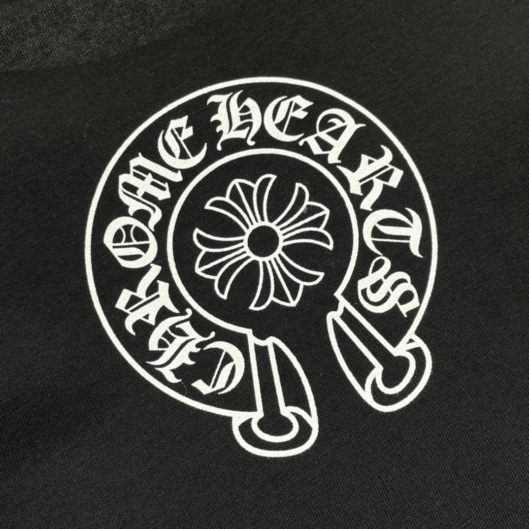 ZB / 크롬하츠 오리지널 넥 산스크리트 뒷넥 조랑말굽 반팔티 Tee