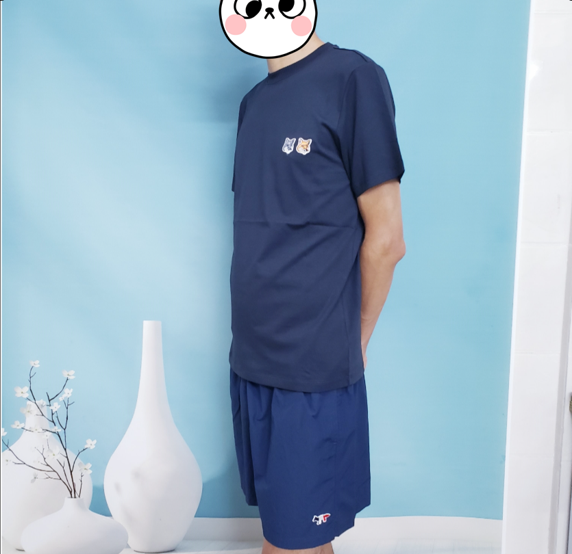 탑아키마 / 메종키츠네 반팔 티셔츠