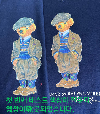 탑폴로 / 폴로 베어 맨투맨 , 캐주얼 프린트 테디 베어 라운드