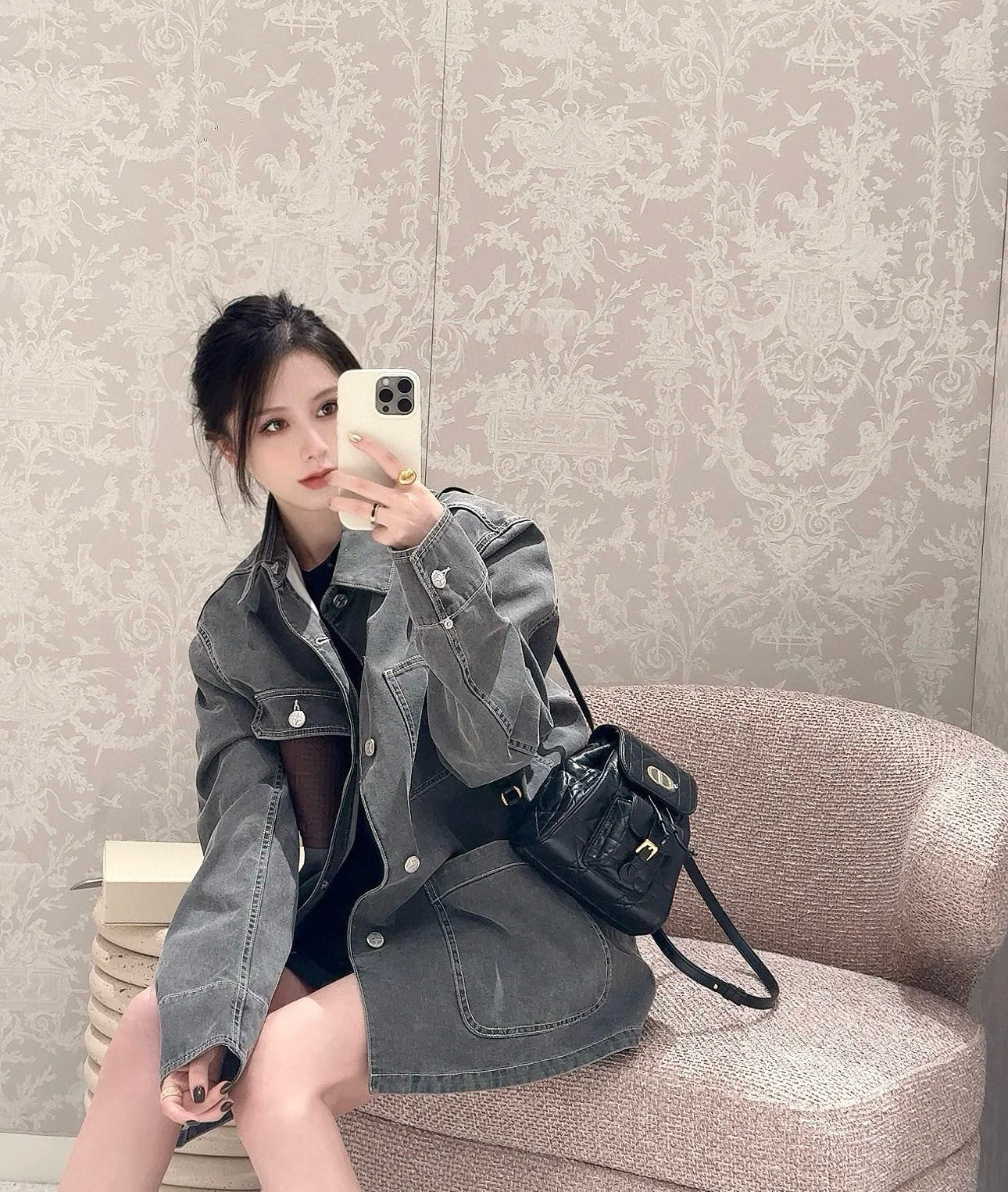 gw/디올 남여 데님 재킷