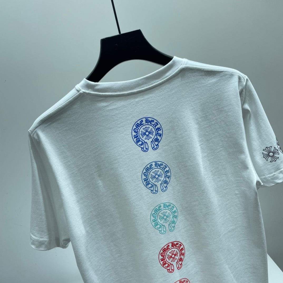 ZB / 크롬하츠 오리지널 컬러말굽로고 반팔티셔츠 Tee