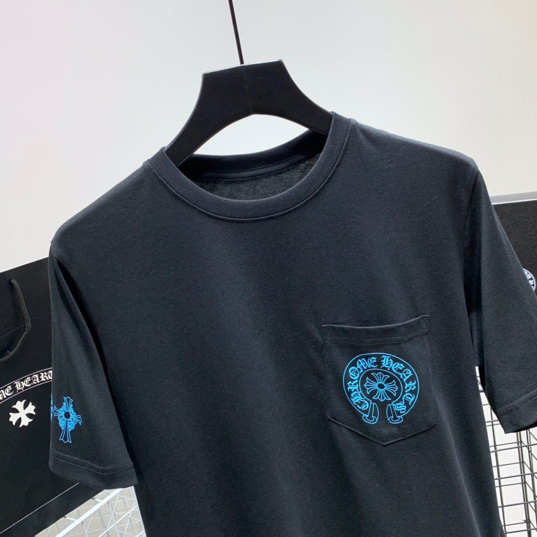 ZB / 크롬하츠 오리지널 아이스블루 십자가 팔티셔츠 Tee