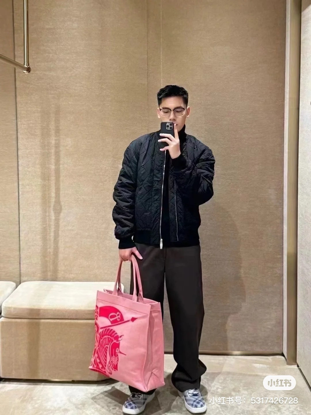 대리석 / 버버리 퀄팅 블루종 경량 패딩 점퍼
