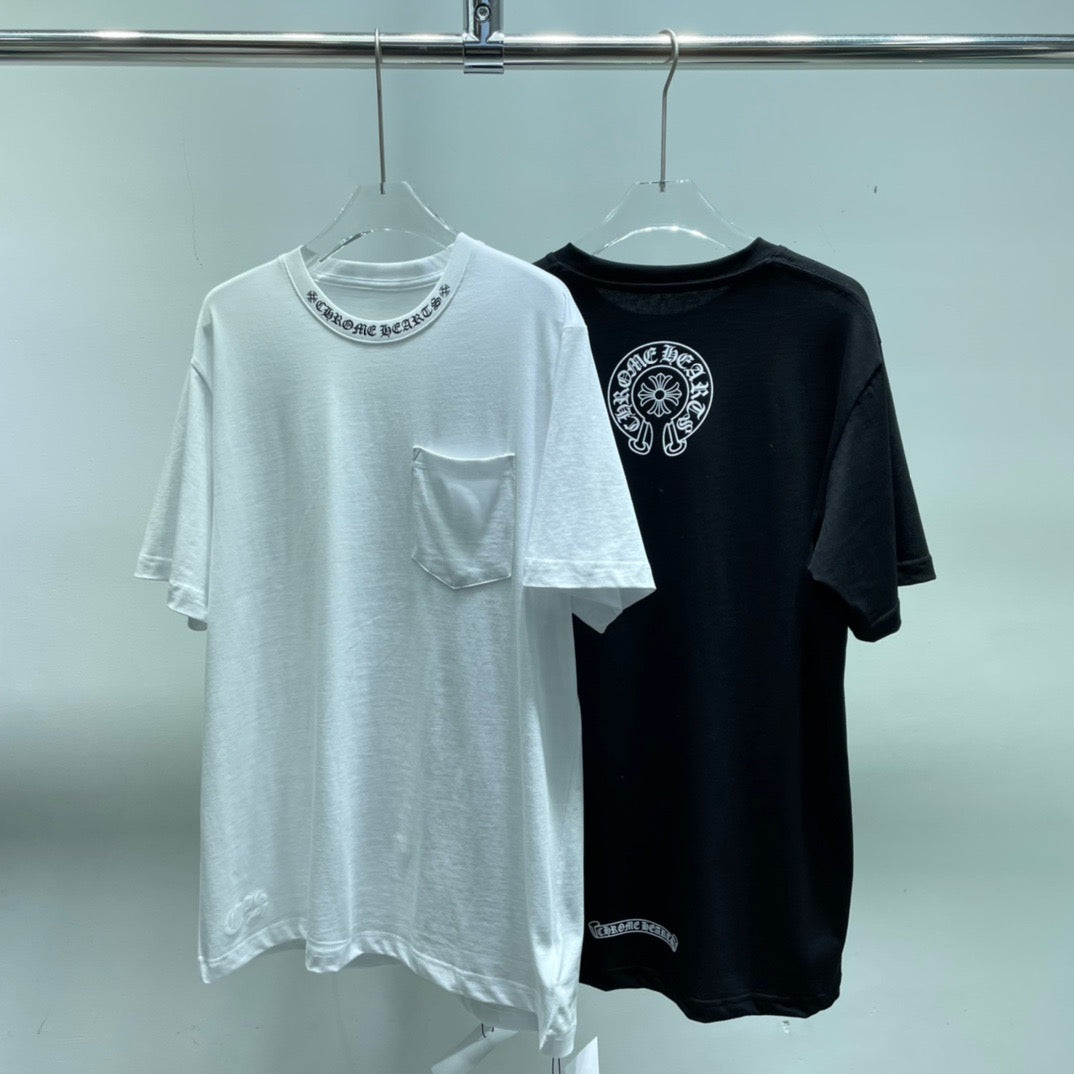 ZB / 크롬하츠 오리지널 넥 산스크리트 뒷넥 조랑말굽 반팔티 Tee
