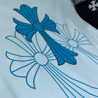ZB / 크롬하츠 오리지널 아이스블루 십자가 팔티셔츠 Tee