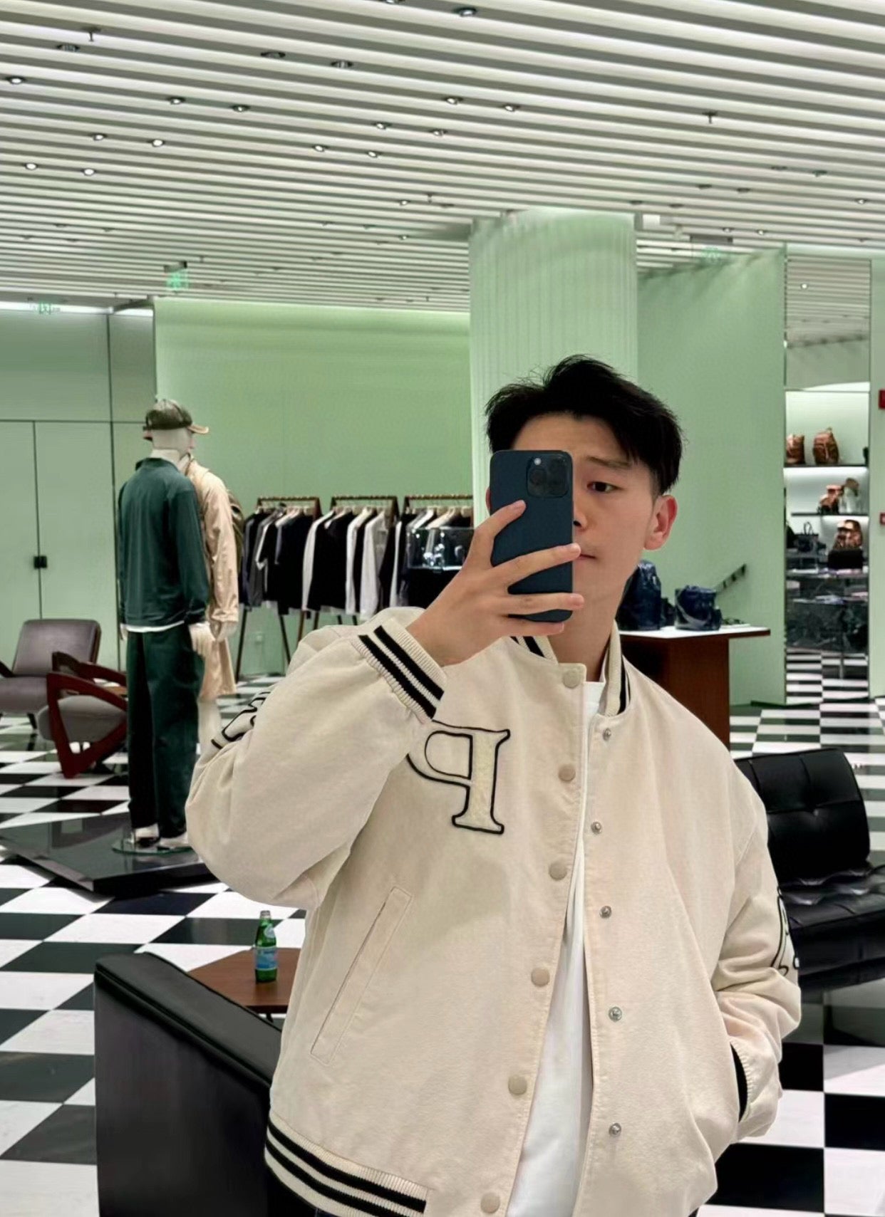 gw/프라다 남성 캔버스 면복