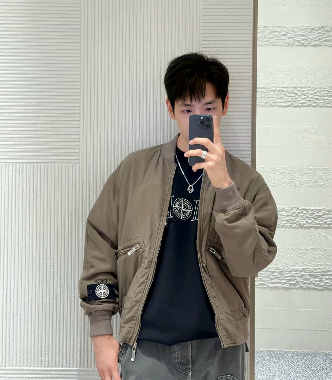 gw/디올 남여 파일럿 코튼 재킷