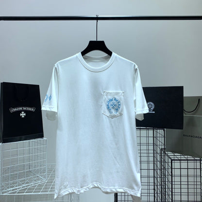 ZB / 크롬하츠 오리지널 아이스블루 십자가 팔티셔츠 Tee