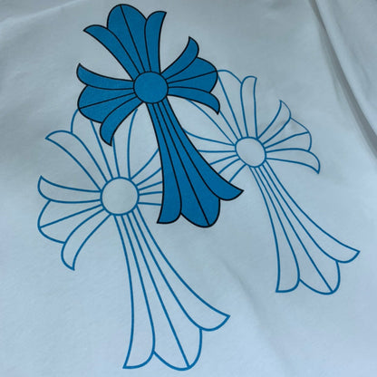 ZB / 크롬하츠 오리지널 아이스블루 십자가 긴팔티셔츠 Tee