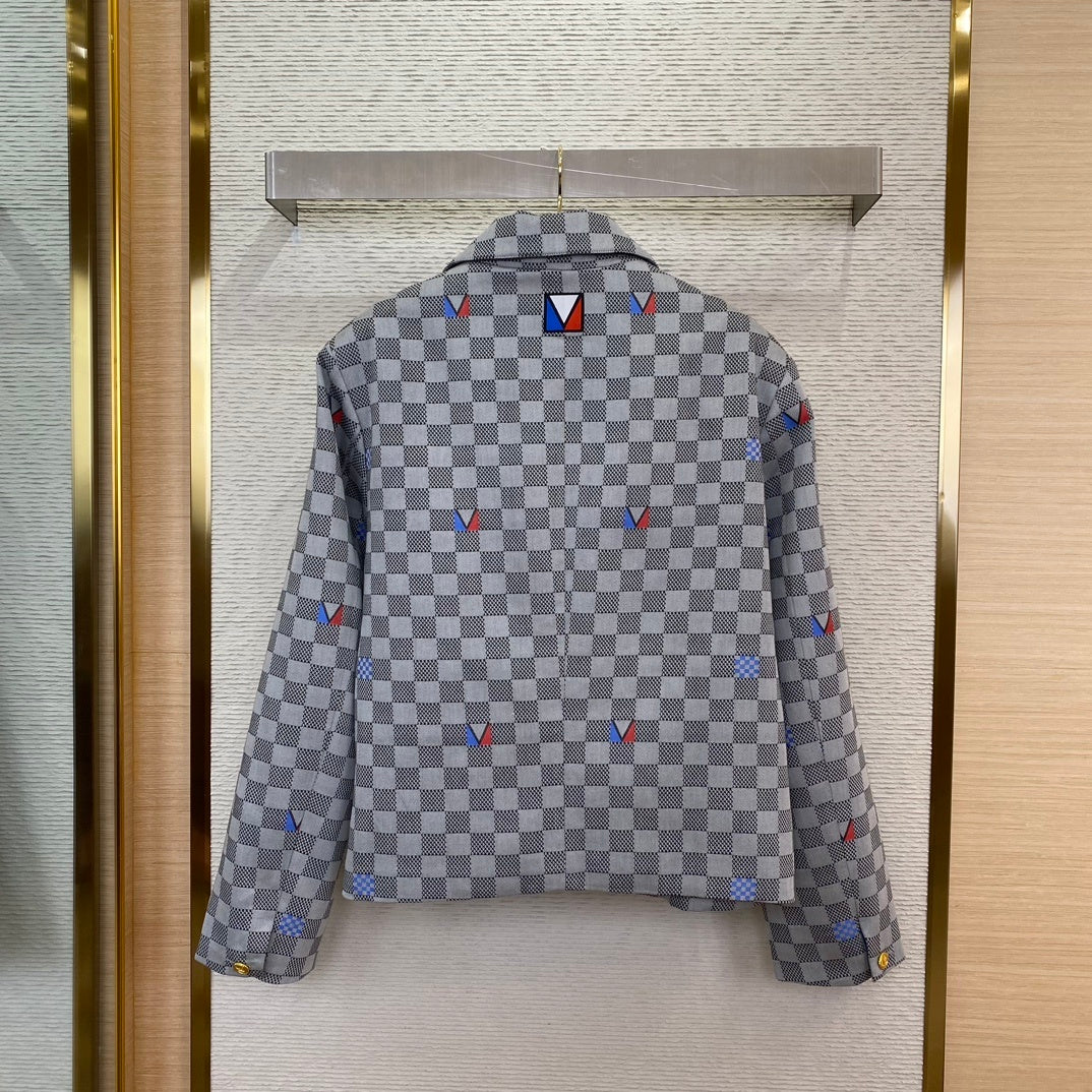 체인2호/루이비통 남성 바둑판 외투