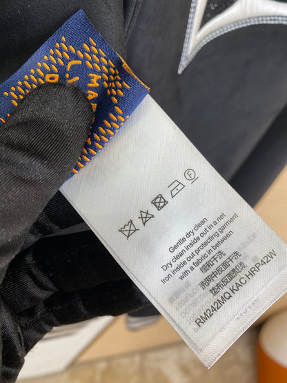체인2호/루이비통 로고 드릴 스웨이드 코트