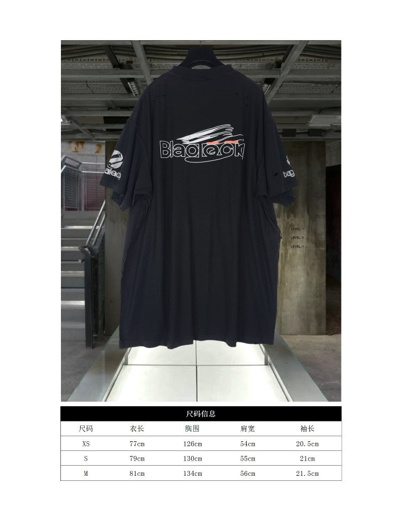 GTR / 발렌시아가 반팔 티셔츠 , BLCG 24SS 인공지능 AI GENERATED