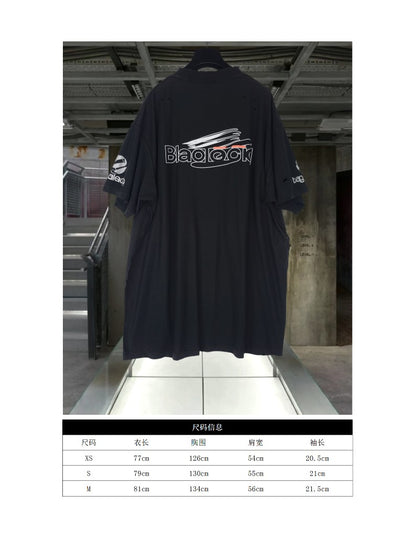 GTR / 발렌시아가 반팔 티셔츠 , BLCG 24SS 인공지능 AI GENERATED