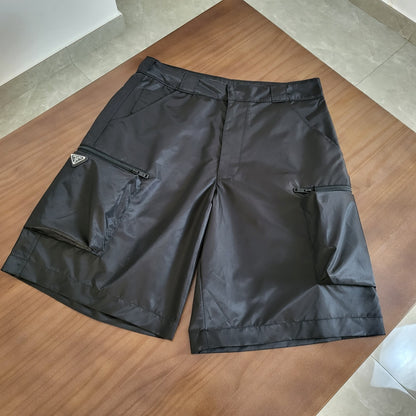 GTR / 프라다 반바 , Prada 24SS 블랙 포켓 로고 쇼츠