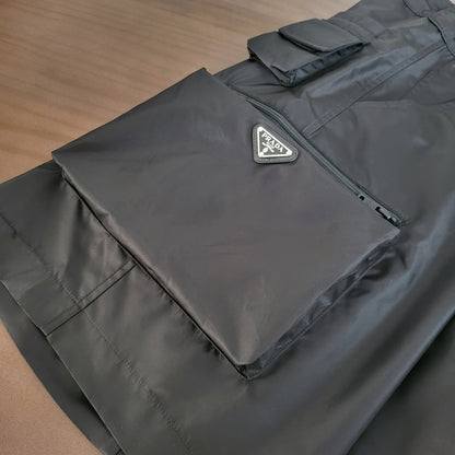 GTR / 프라다 반바 , Prada 24SS 블랙 포켓 로고 쇼츠