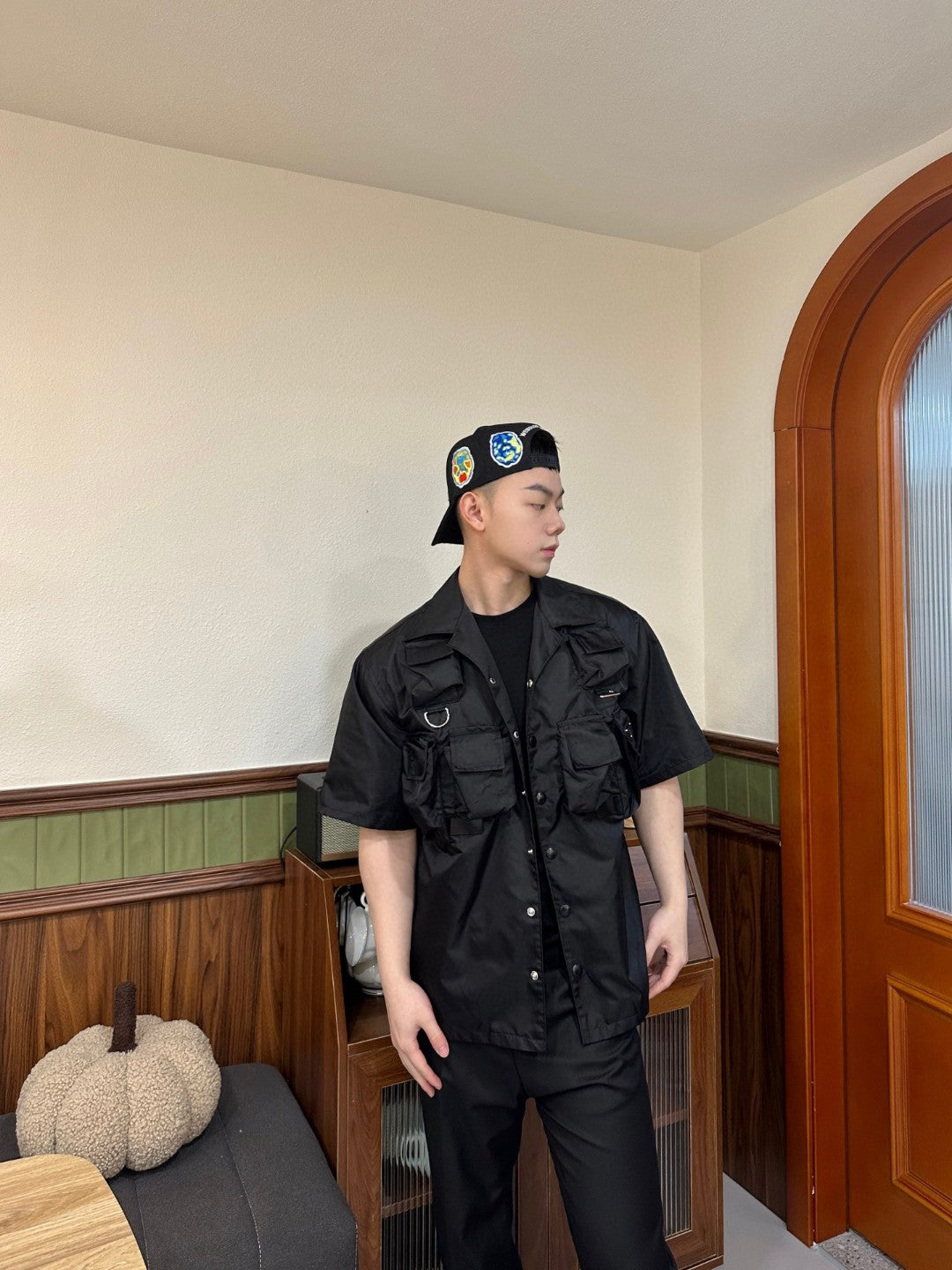 GTR /  Prada 24SS  프라다 전술 포켓 로고 셔츠