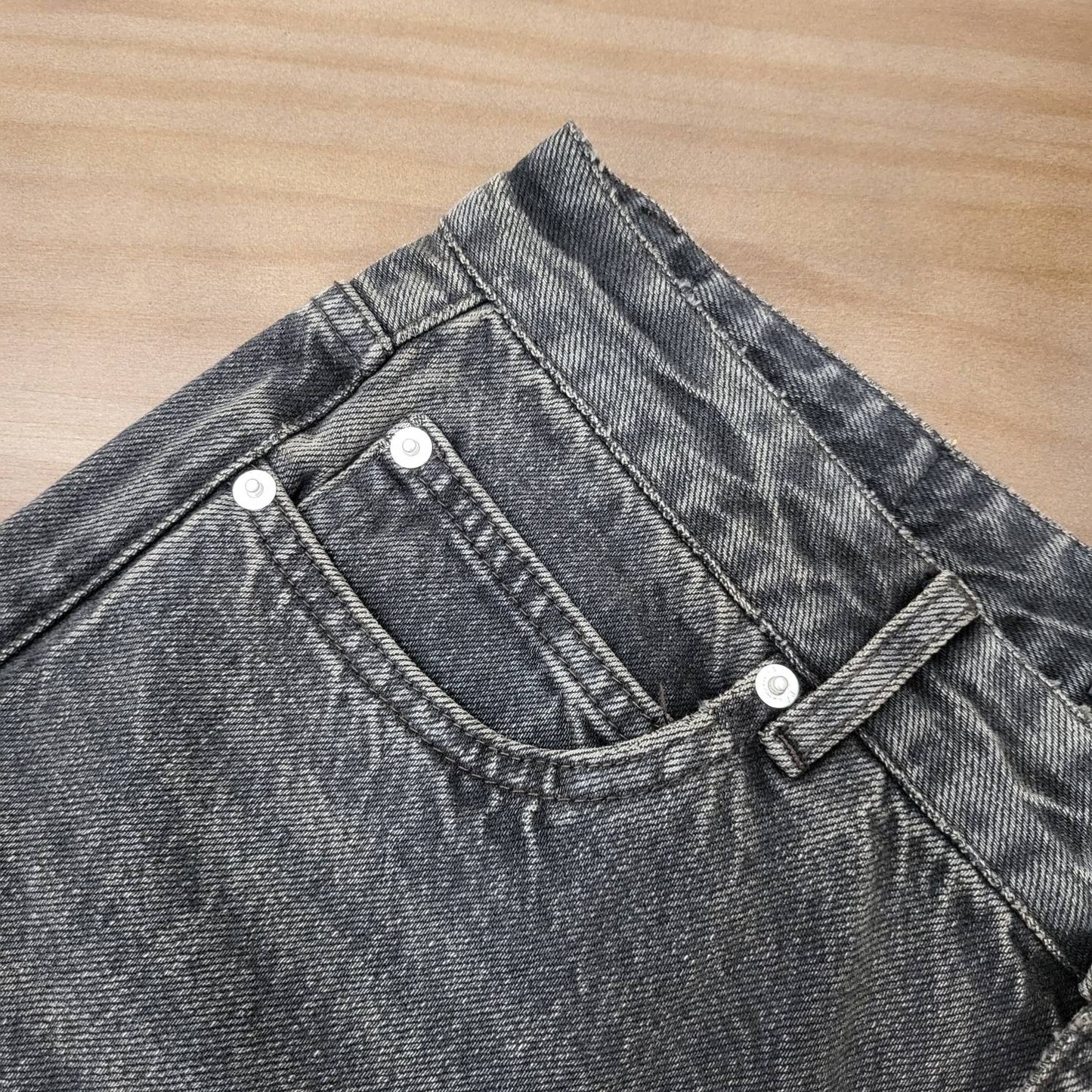 GTR / 발렌시아가 데님 진 , BLCG 24/SS 블랙 워싱 진.