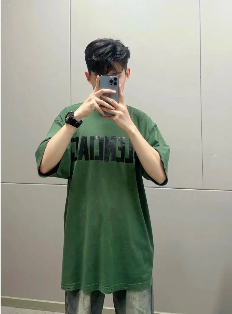 GTR / 발렌시아가 반팔티 , BLCG 24SS 테이프 반소매
