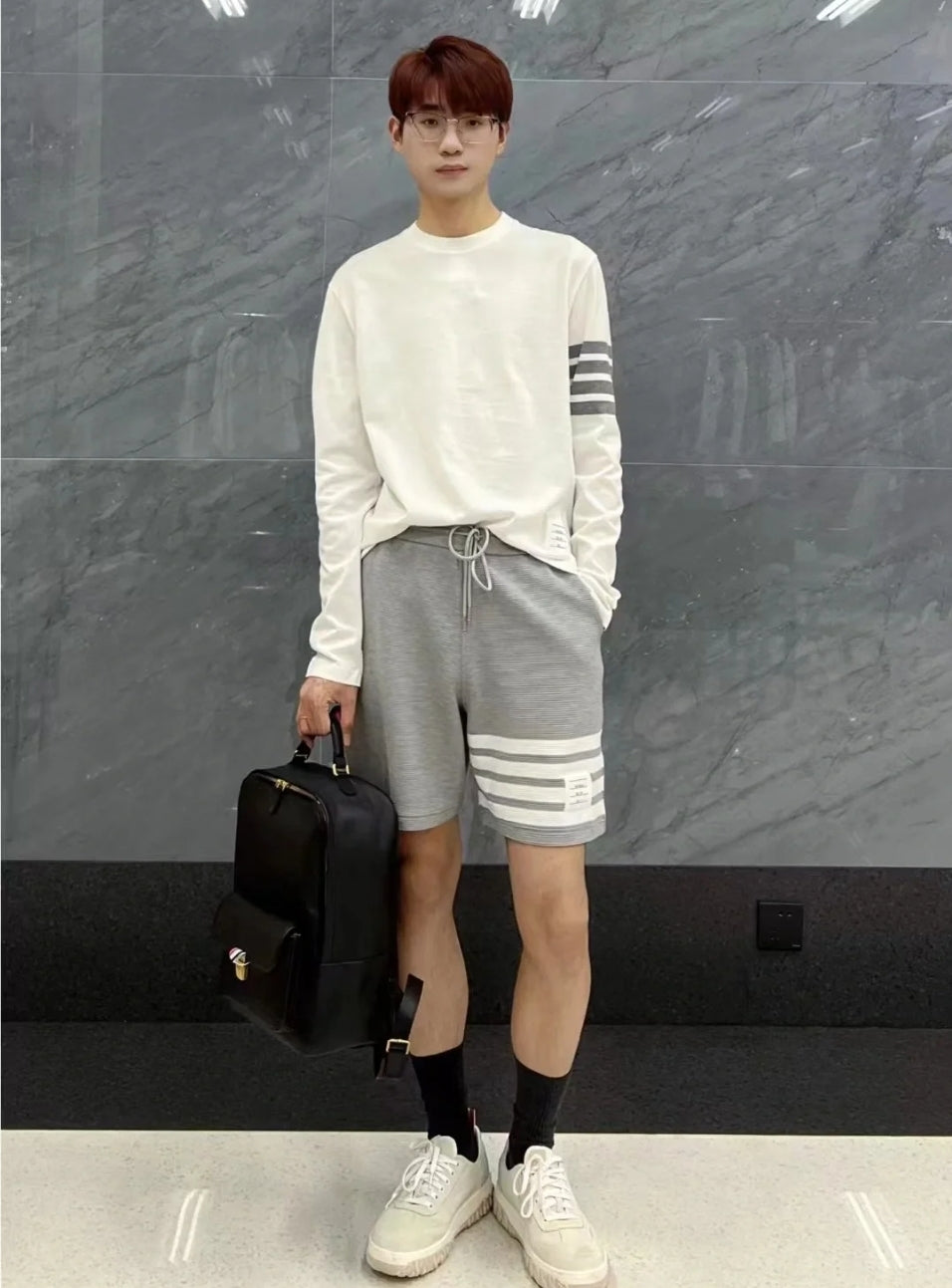 GTR / 톰브라운 반바지 , 워터 리플 POLO 쇼츠