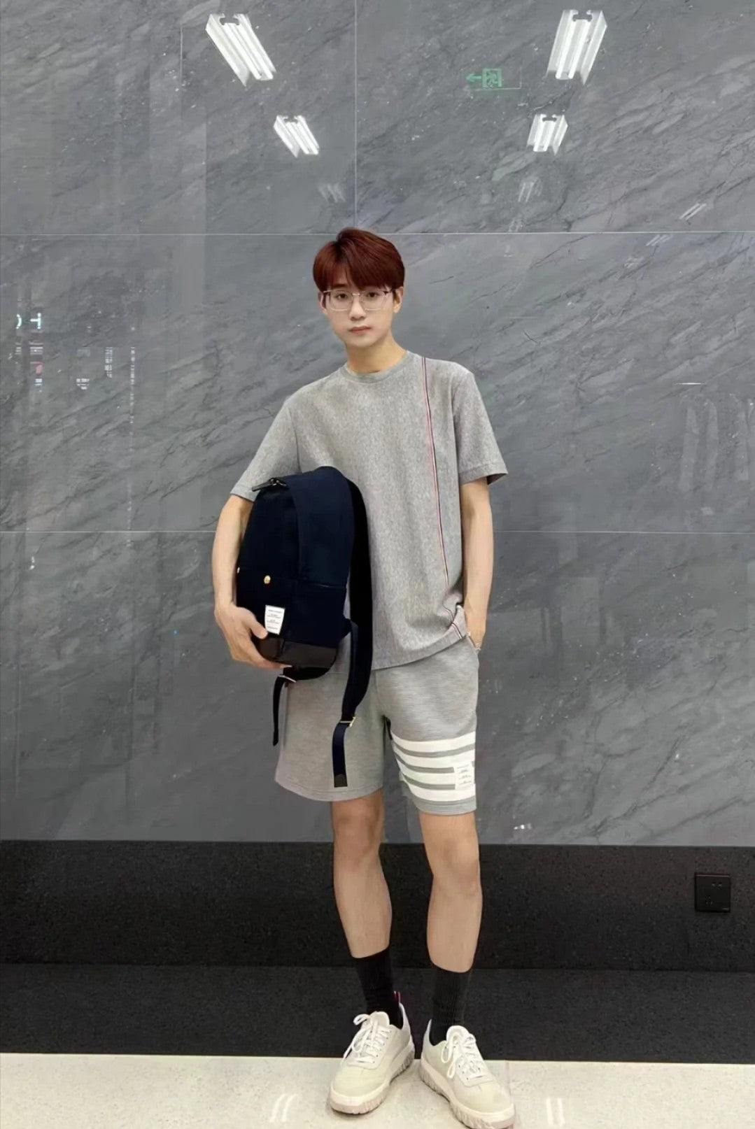 GTR / 톰브라운 반바지 , 워터 리플 POLO 쇼츠