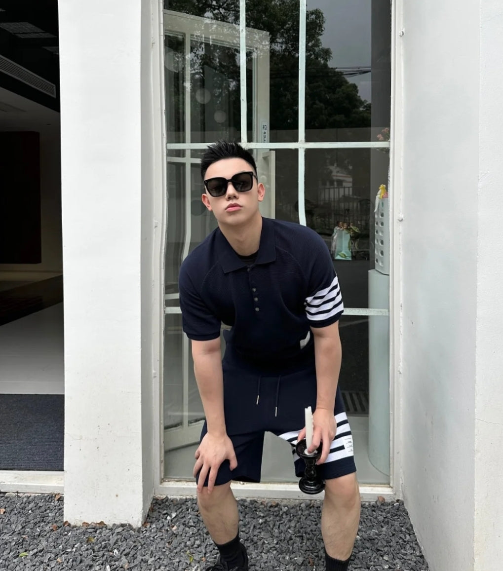 GTR / 톰브라운 반바지 , 워터 리플 POLO 쇼츠