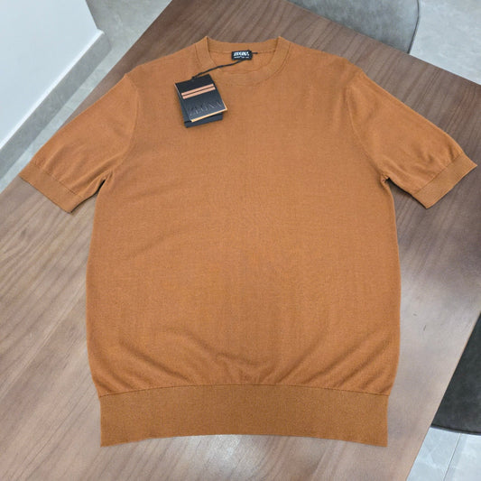 GTR / 제냐 반팔 , Ermenegildo Zegna 24SS 모직 심플 반소매