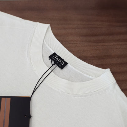 GTR / 제냐 반팔 , Ermenegildo Zegna 24SS 모직 심플 반소매