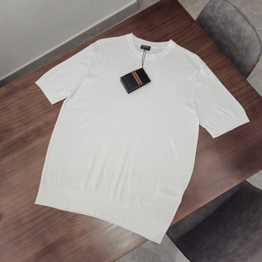 GTR / 제냐 반팔 , Ermenegildo Zegna 24SS 모직 심플 반소매