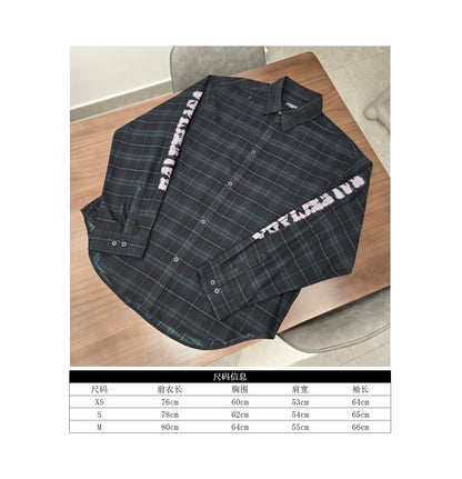 GTR / 발렌시아가 카라티 , BLCG 24SS 일본 한정 팬텀 체크 무늬 셔츠