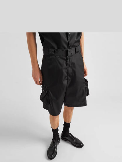 GTR / 프라다 반바 , Prada 24SS 블랙 포켓 로고 쇼츠