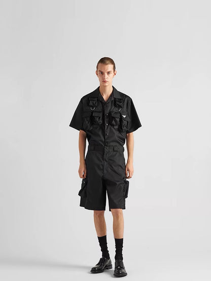 GTR / 프라다 반바 , Prada 24SS 블랙 포켓 로고 쇼츠