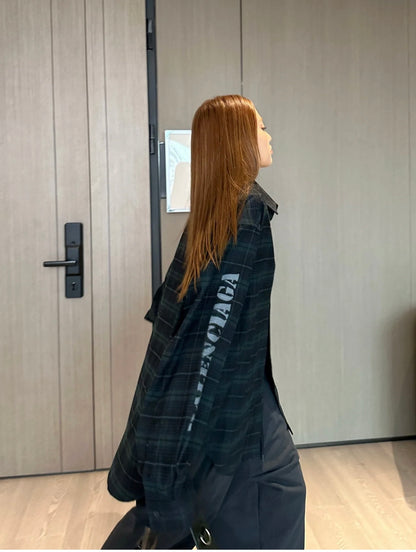 GTR / 발렌시아가 카라티 , BLCG 24SS 일본 한정 팬텀 체크 무늬 셔츠